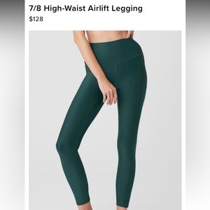 7/8 High-Waist Airlift Legging In Midnight Green